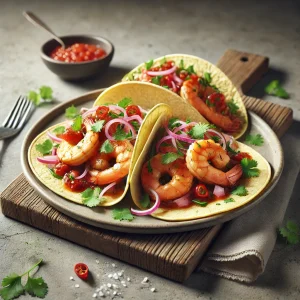 Mexikói garnélás tacos tüzes habanero szósszal