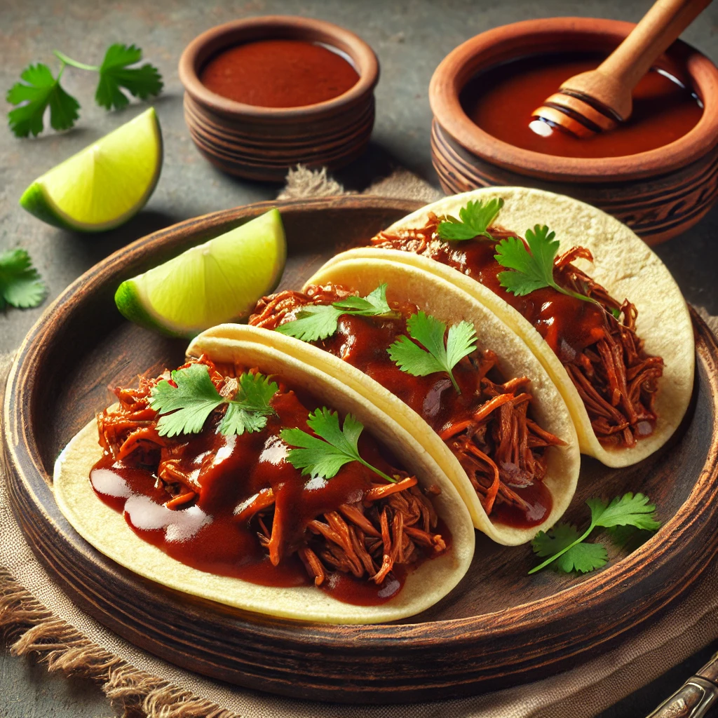 Autentikus tacos omlós marhahússal és édes-savanyú tamarind szósszal