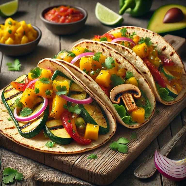 Zöldséges tacos mangó szósszal