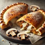 Tejszínes gombás calzone aranybarnára sütve