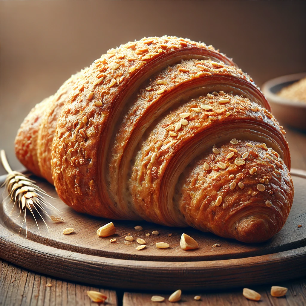 Egészséges és rostban gazdag teljes kiőrlésű croissant recept