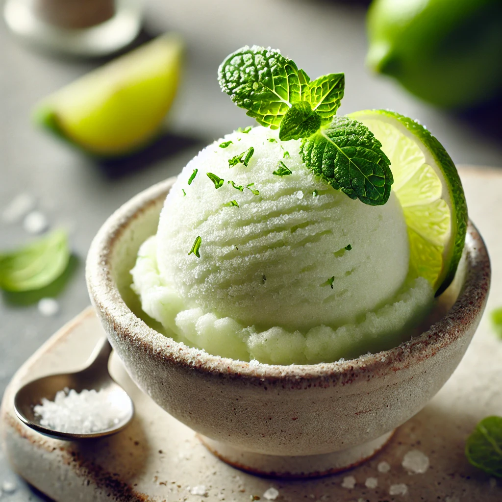Friss, citrusos és pikáns házi készítésű tequila-lime sorbet