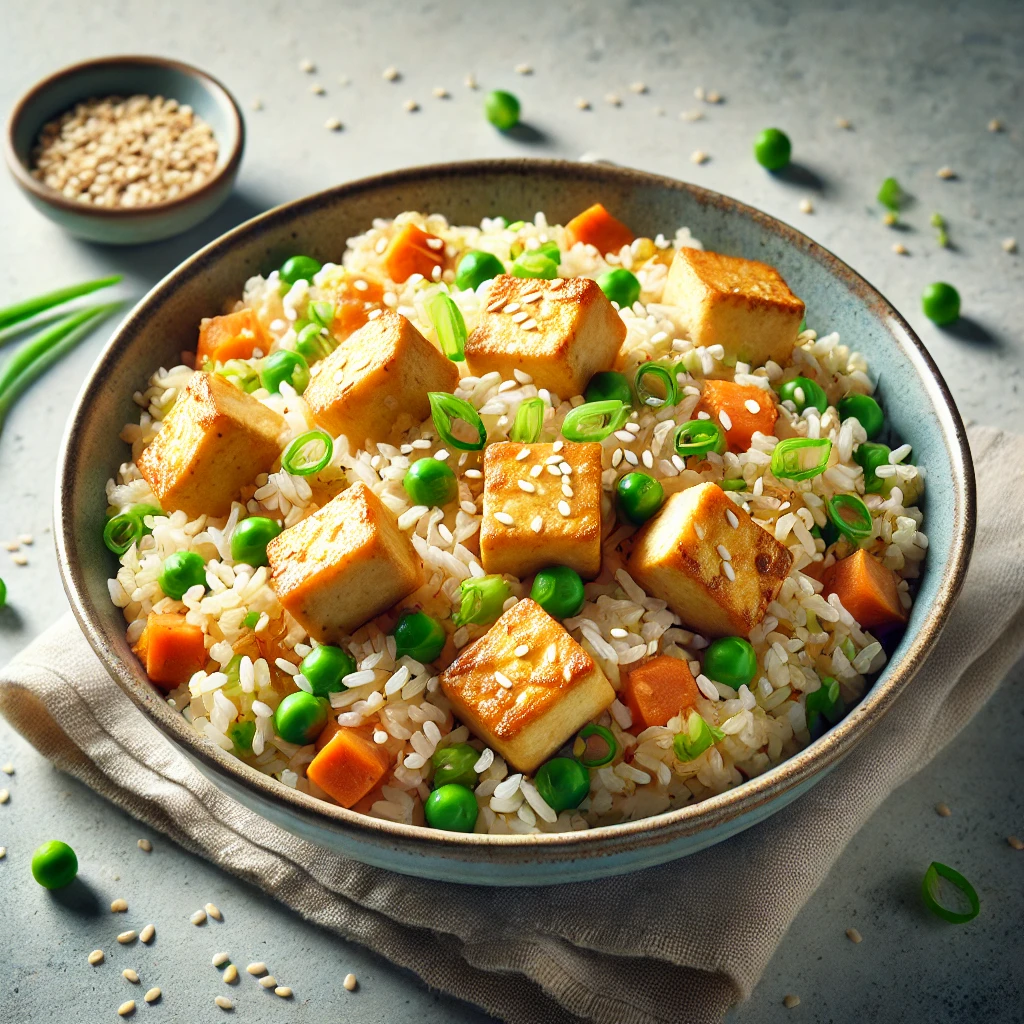 Fehérjében gazdag tofus rizs recept