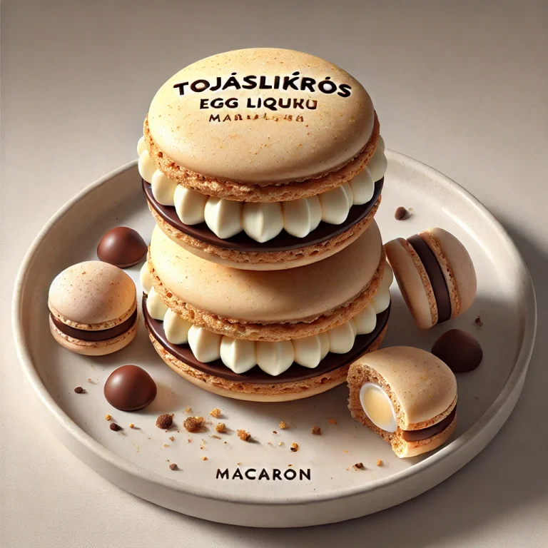 Tojáslikőrös macaron