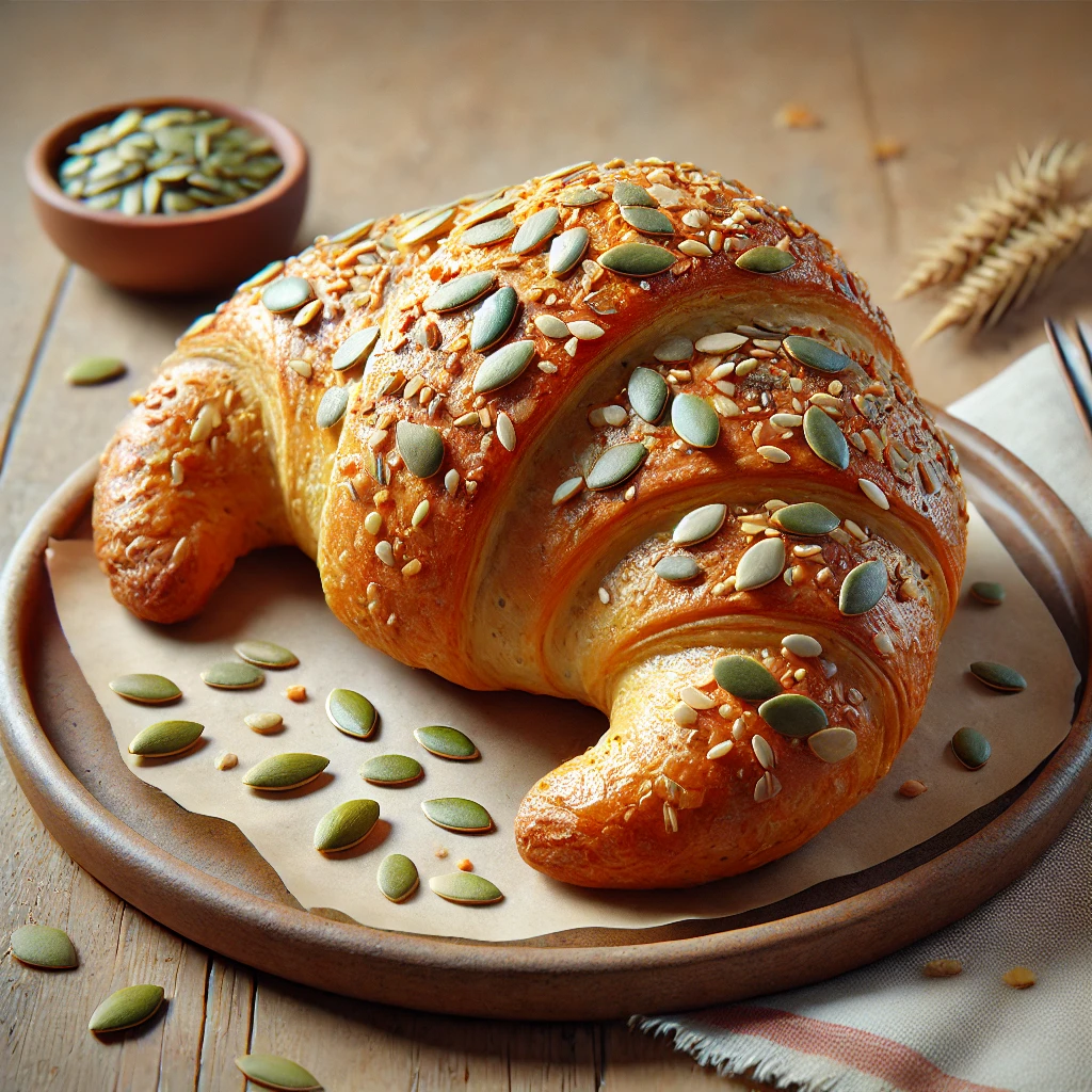 Egészséges és ropogós tökmagos croissant recept