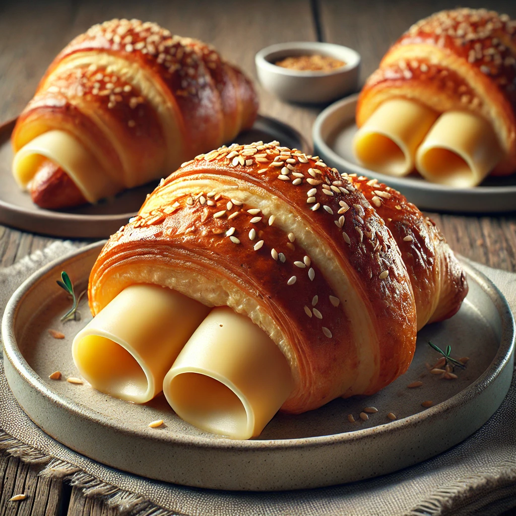 Ízletes és ropogós croissant trappista sajttal töltve