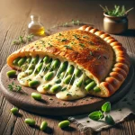 Vajbabos calzone tálalva