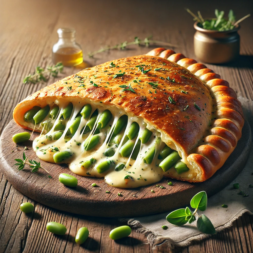 Házi calzone vajbabos töltelékkel