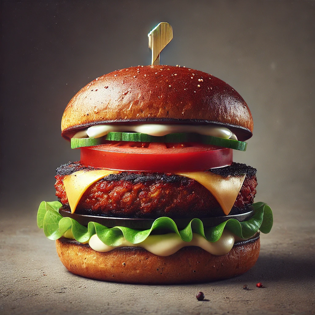 Egészséges és finom vegán BBQ burger vegetáriánusoknak