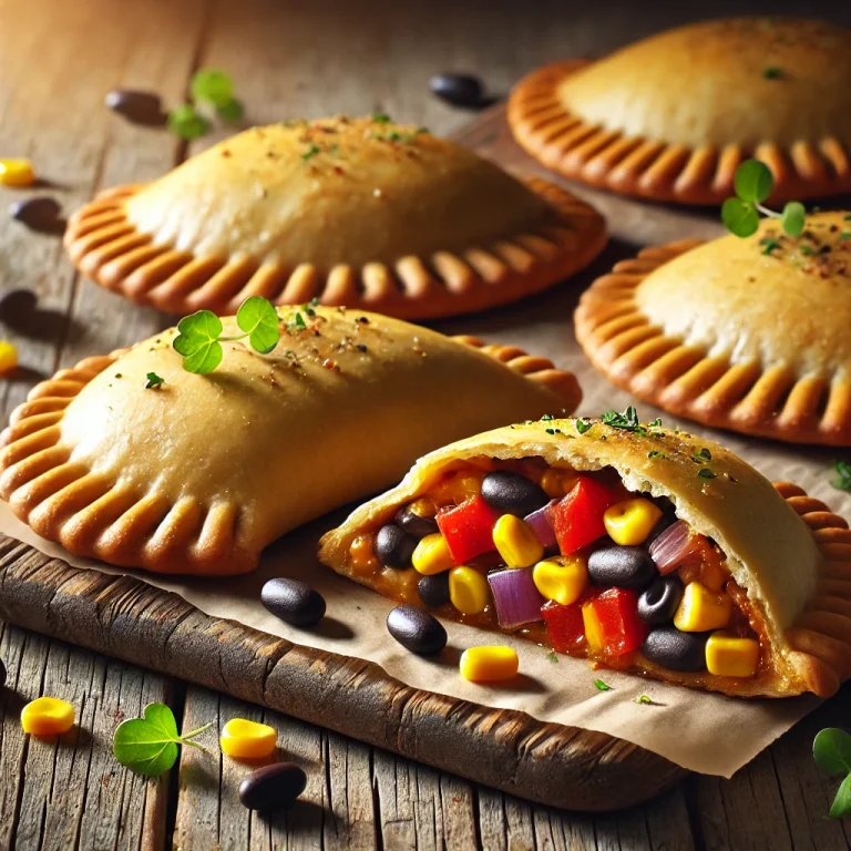 Vegán empanada fekete babos töltelékkel