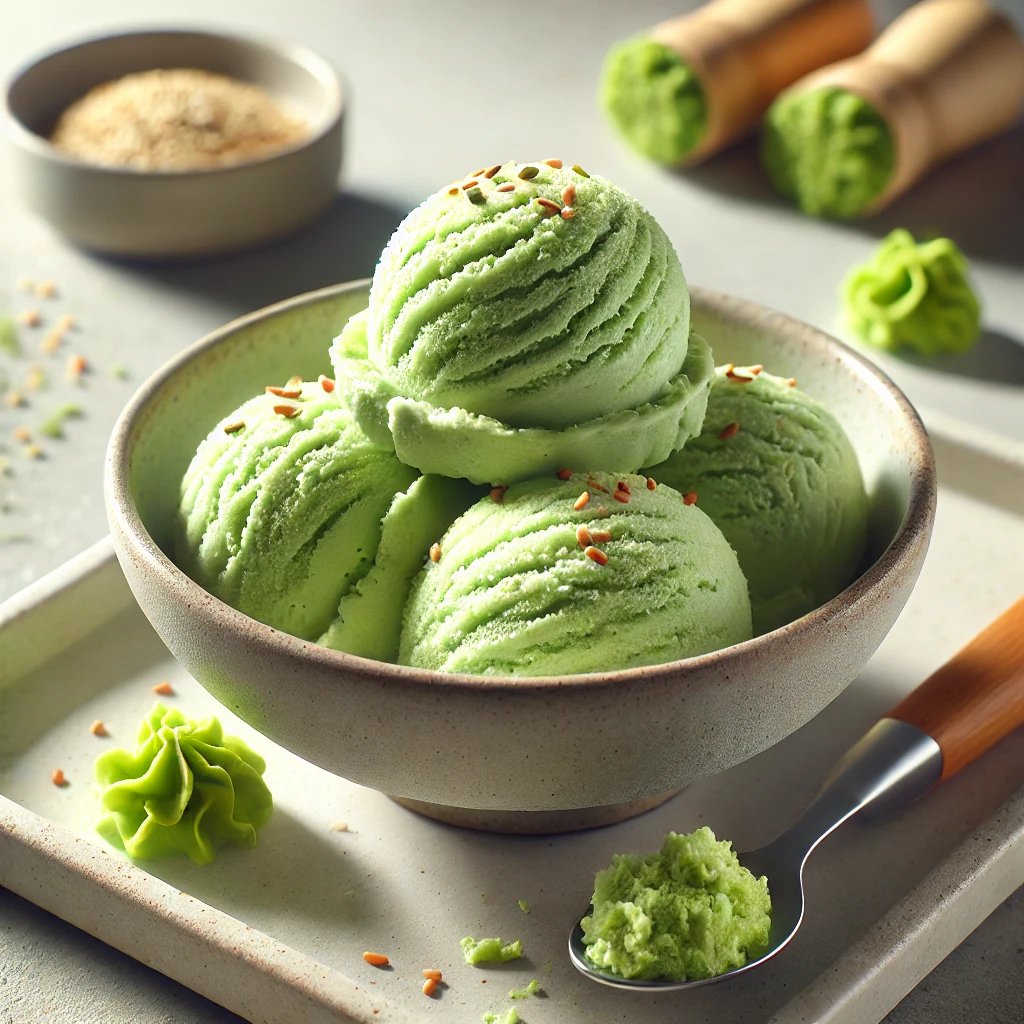 Krémes és pikáns wasabi fagylalt egyedi japán ízvilággal