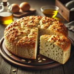 Zabpelyhes focaccia tálalva