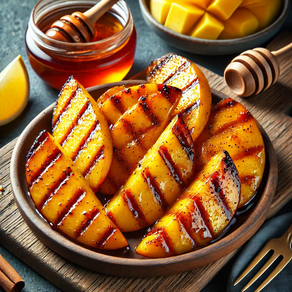 Grillezett mangó, tökéletes BBQ desszertként
