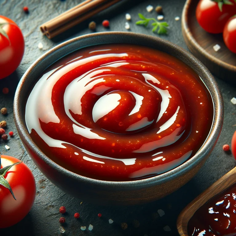 BBQ grillezett paradicsomos szójaszósz tálalva