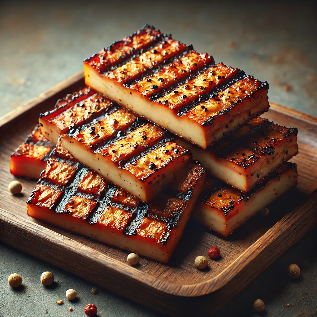 Friss grillezett vegán bacon tempeh-ből