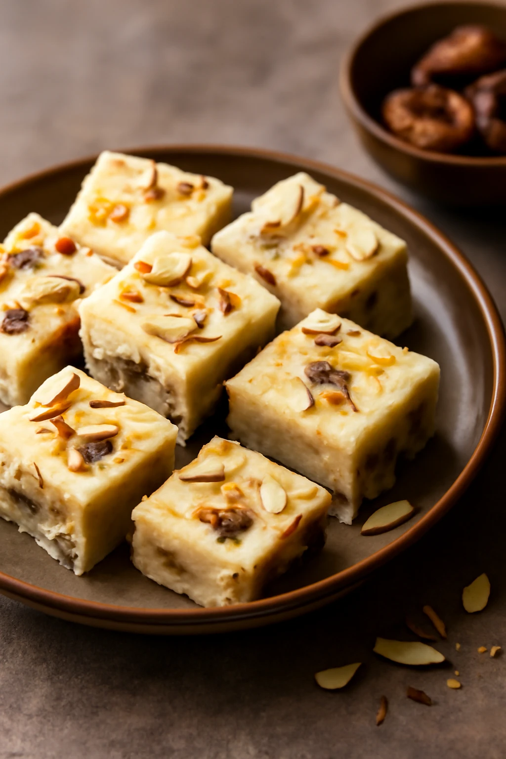 Finom indiai Barfi fügével és sáfrányos ízzel