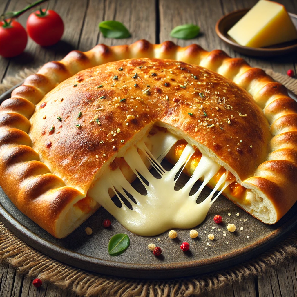 Ínycsiklandó calzone füstölt sajttal és sajttal