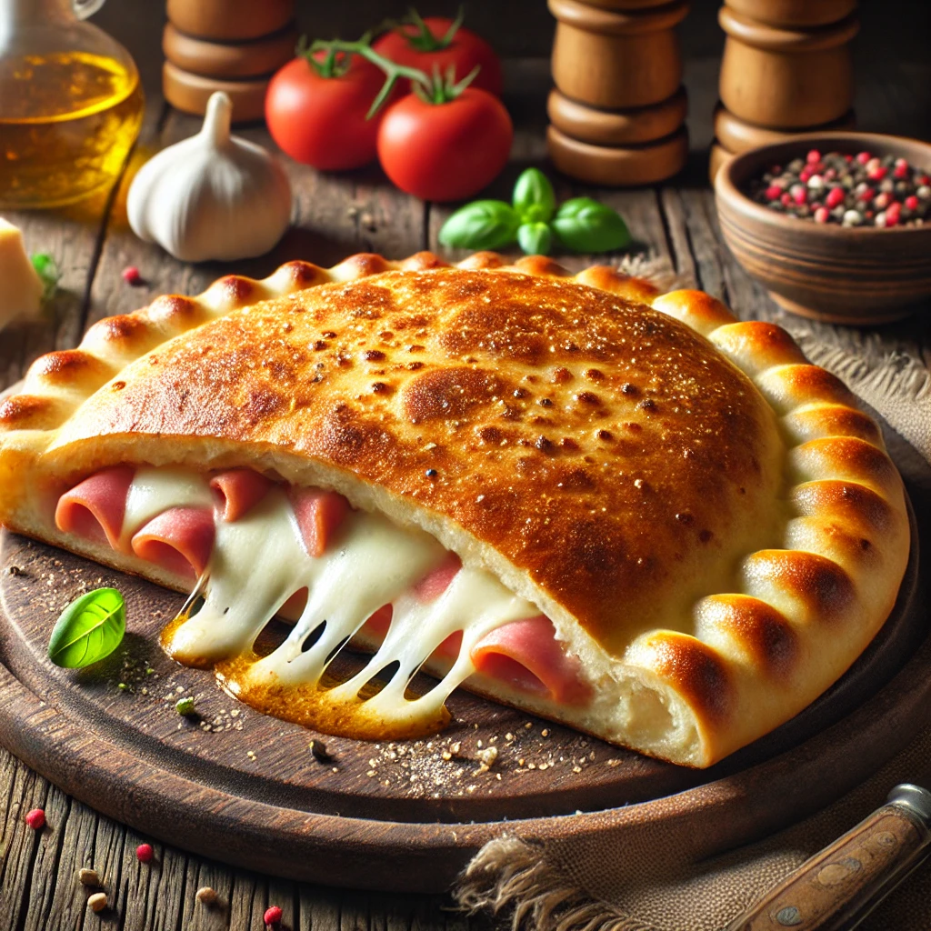 Ínycsiklandó calzone mozzarellával és sajttal