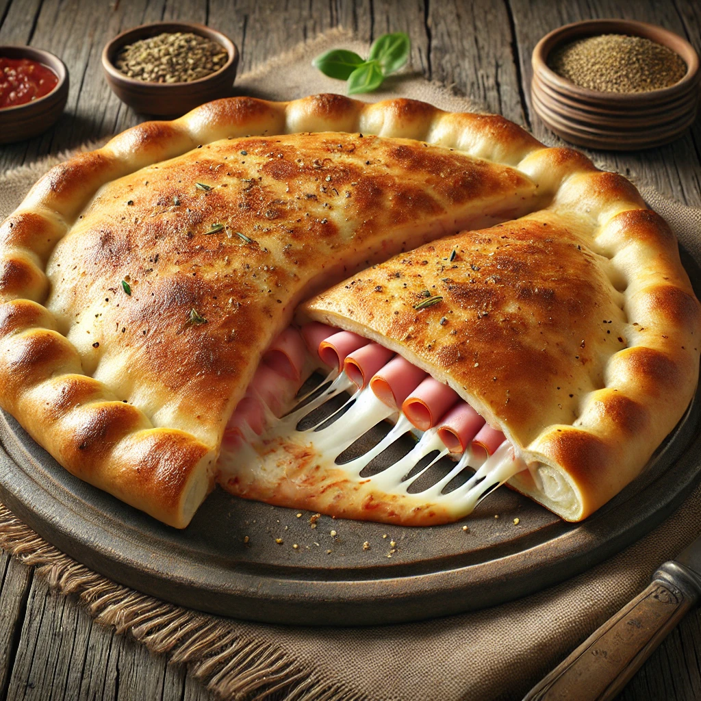 Ínycsiklandó calzone pulykasonkával és sajttal
