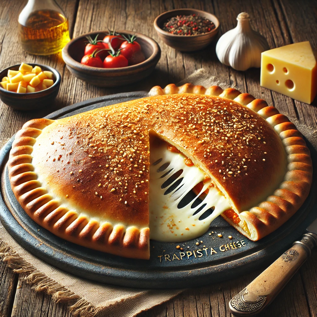 Ínycsiklandó calzone trappista sajttal és sajttal