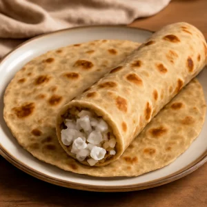 Friss, puha Chapati túróval