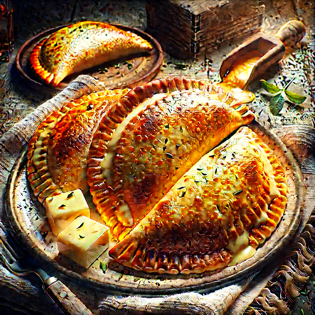 Friss, házi sajtos empanada