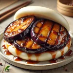 Eggplant Miso Bao miso mázas sült padlizsánnal