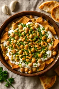 Friss és ínycsiklandó Fatteh fokhagymával