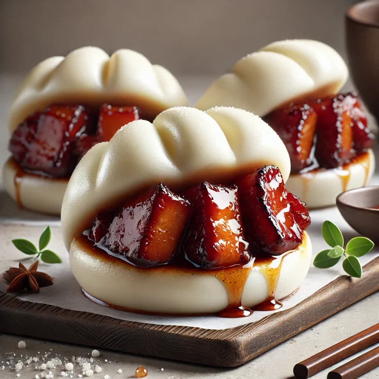 Gluténmentes char siu bao sertéshúsos töltelékkel