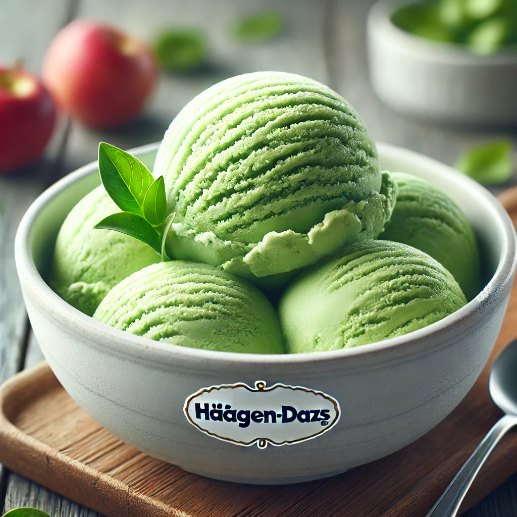Matcha alapú krémes fagylalt japán stílusban