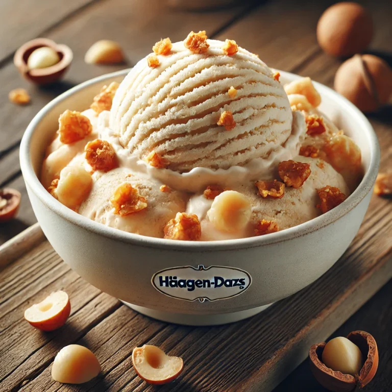 Häagen-Dazs Macadamia Nut Brittle fagylalt karamellizált makadámdió darabokkal