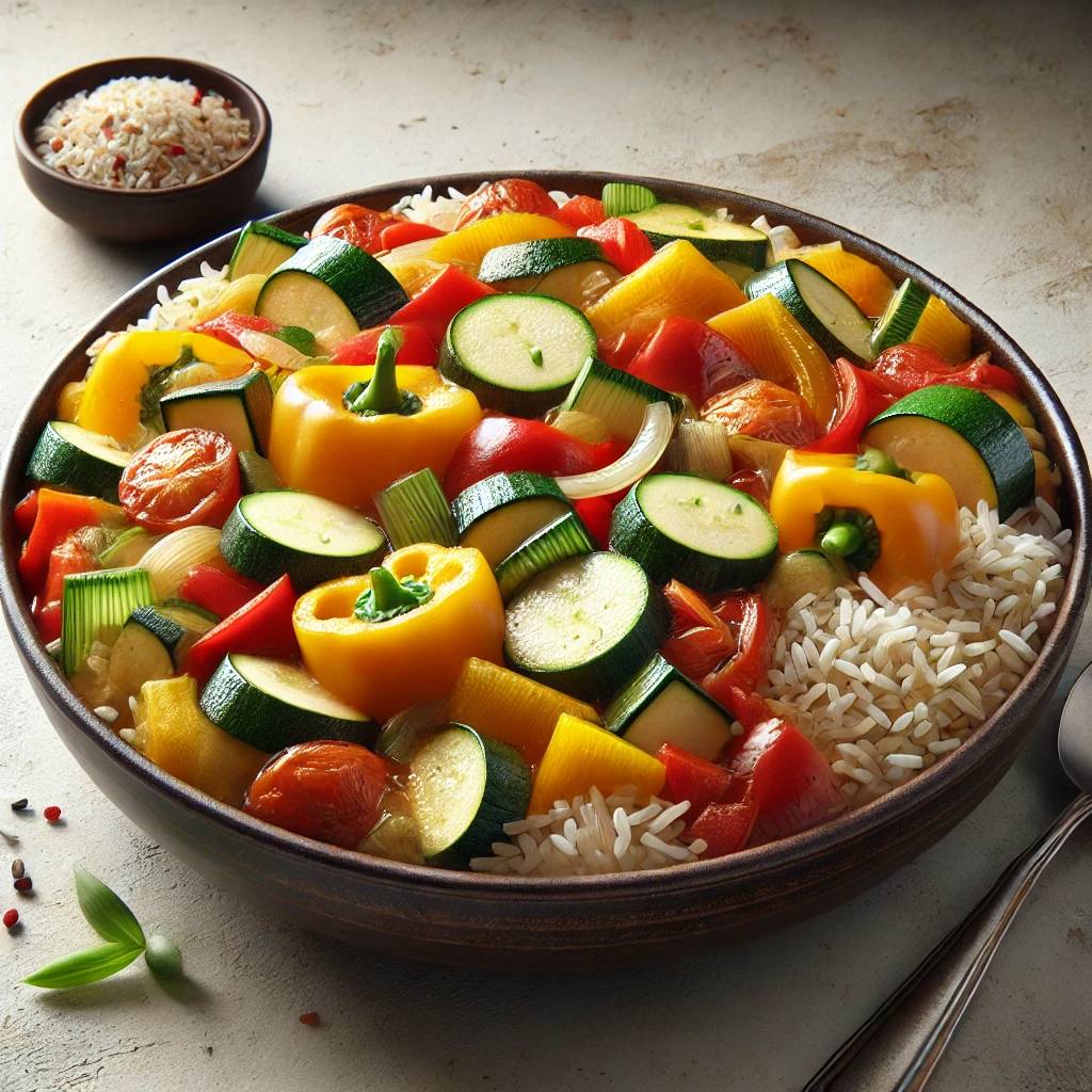 Tápláló és fűszeres jambalaya friss zöldségekkel, rizses alapú egytálétel