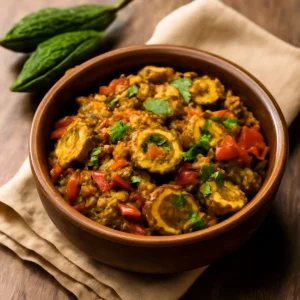 Friss Karela Sabzi indiai stílusban