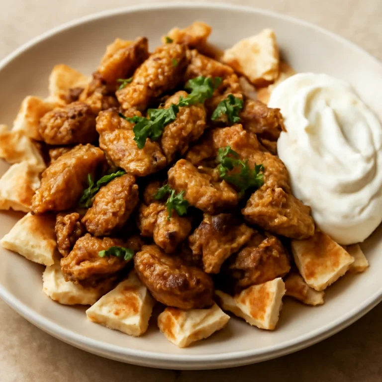 Klasszikus Kebab csirkével, friss pita kenyérrel, csirkehússal és joghurtos szósszal.