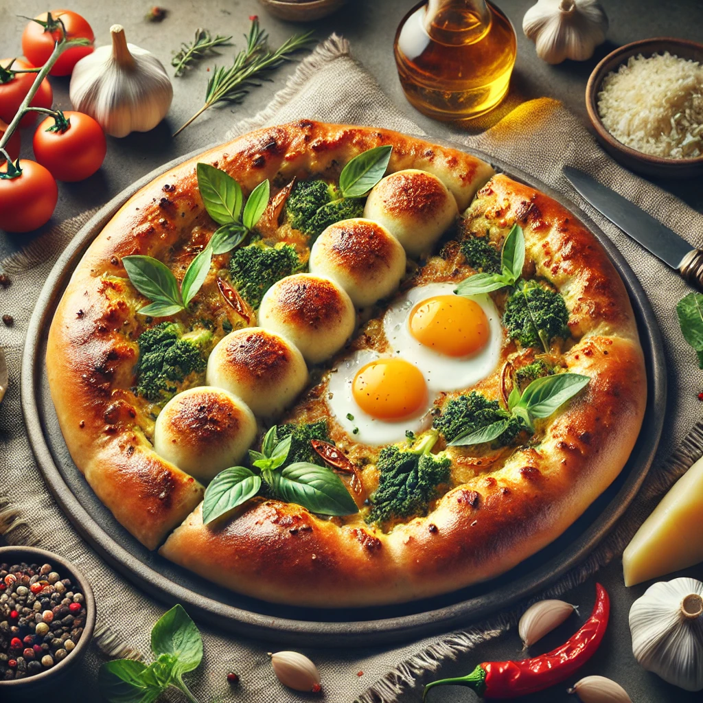 Grúz sajtos túrós pite, tökéletes aranybarna tésztával