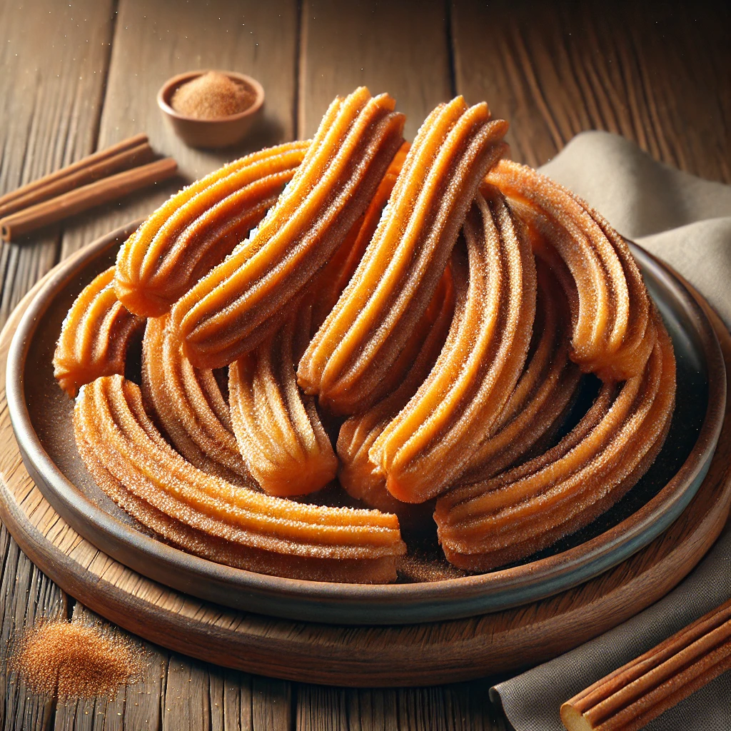 Friss, ropogós churros fahéjas cukorral