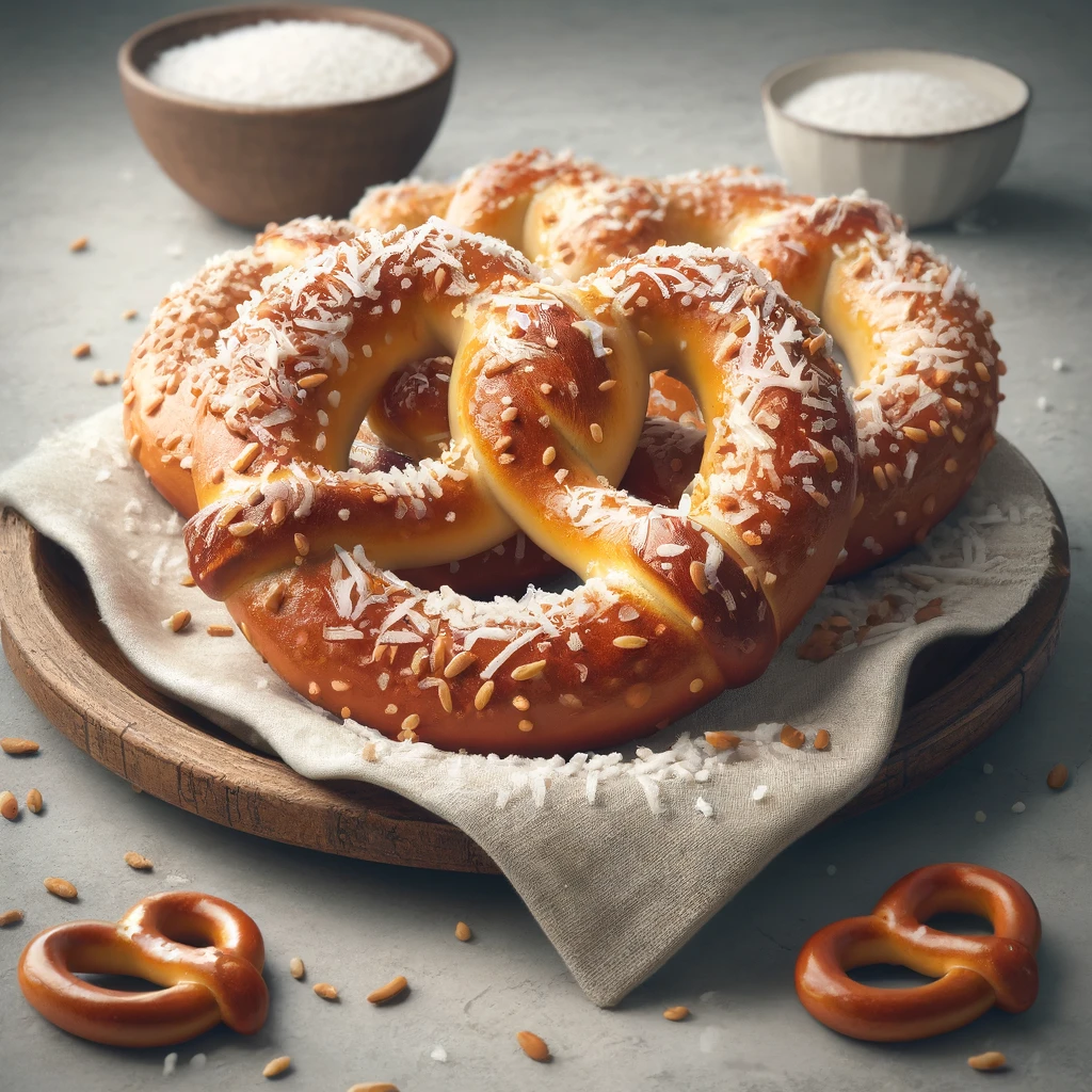 Finom kókuszos perecek szezámmaggal