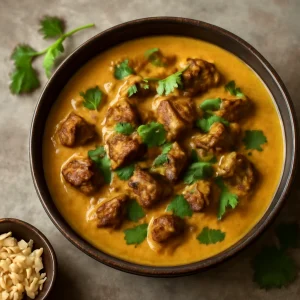 Krémes indiai korma marhahússal