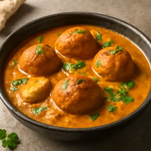 Krémes indiai kofta curry, tejszínes szósszal