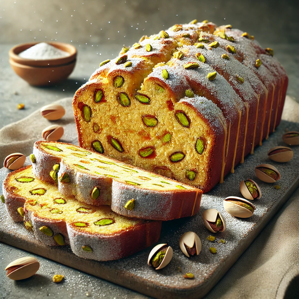 Különleges ünnepi stollen mézzel és pisztáciával