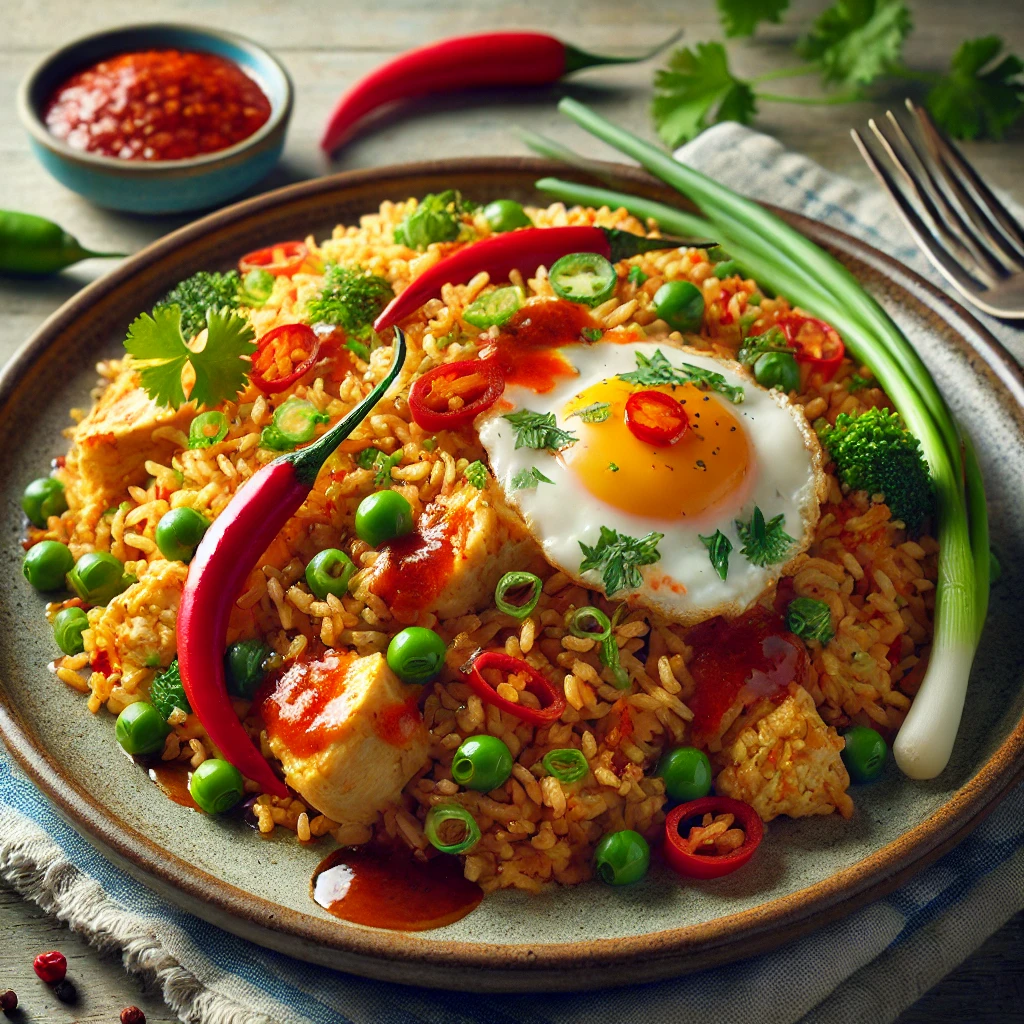 Friss, ínycsiklandó nasi goreng chili szósszal