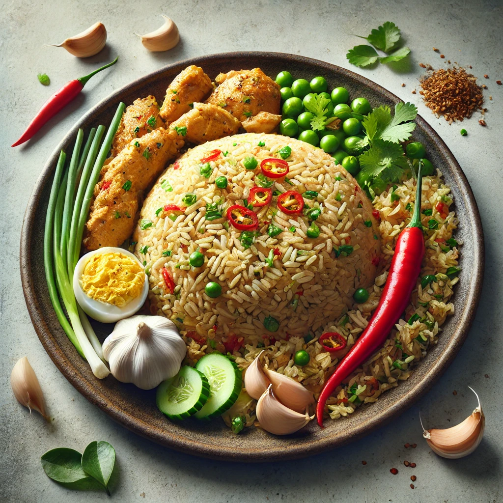 Friss, ínycsiklandó nasi goreng fokhagymával