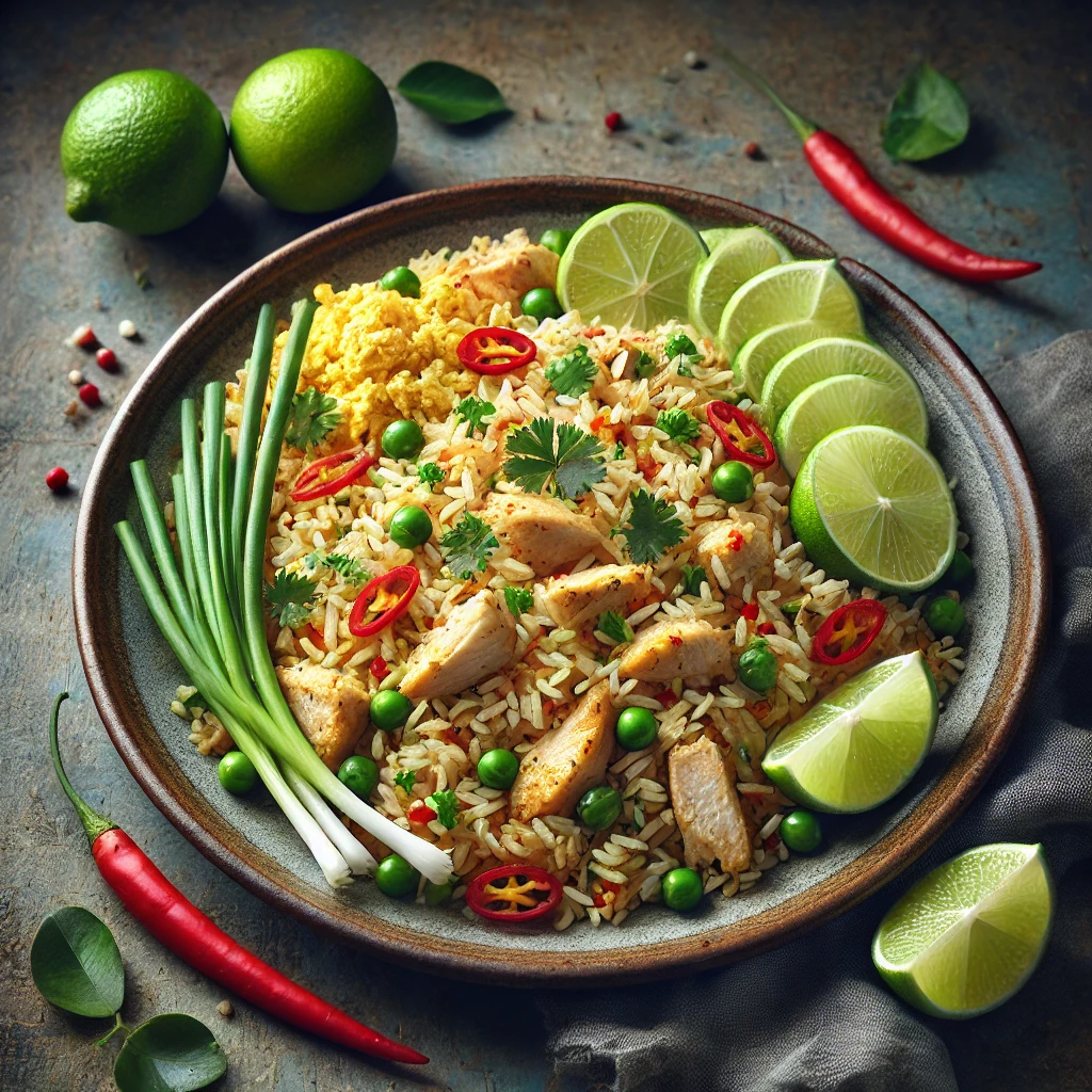 Friss, ínycsiklandó nasi goreng lime-mal