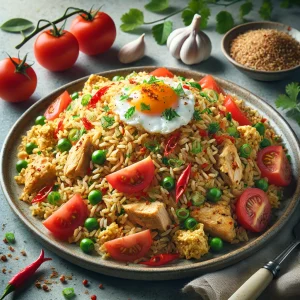 Friss, ínycsiklandó nasi goreng paradicsommal
