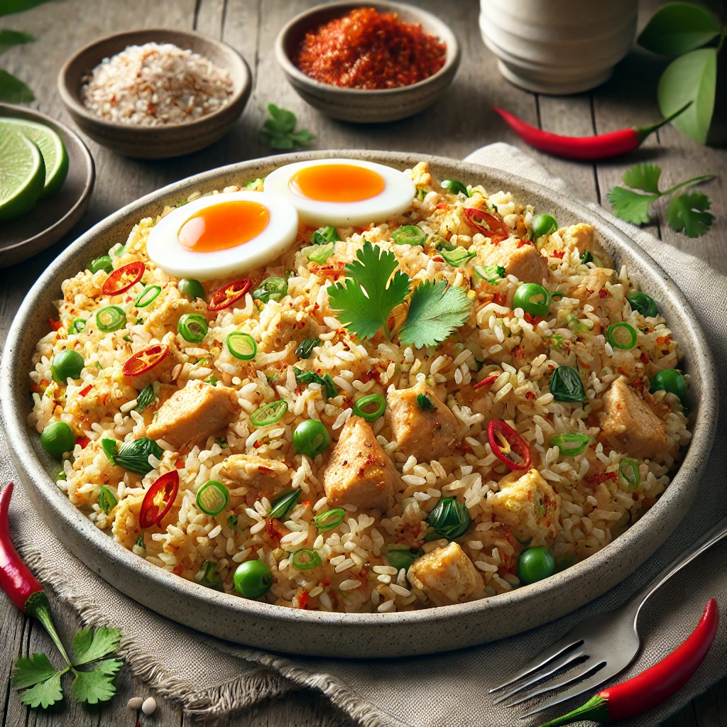 Ínycsiklandó nasi goreng samballal