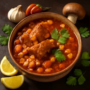Fűszeres és gazdag Nihari húsos étel csicseriborsóval
