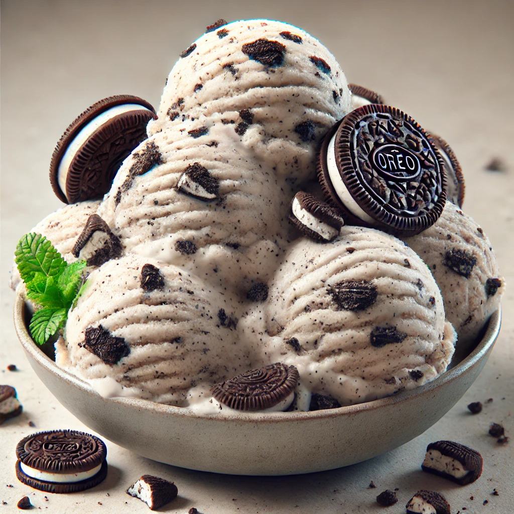 Házi vaníliás fagyi ropogós Oreo darabokkal