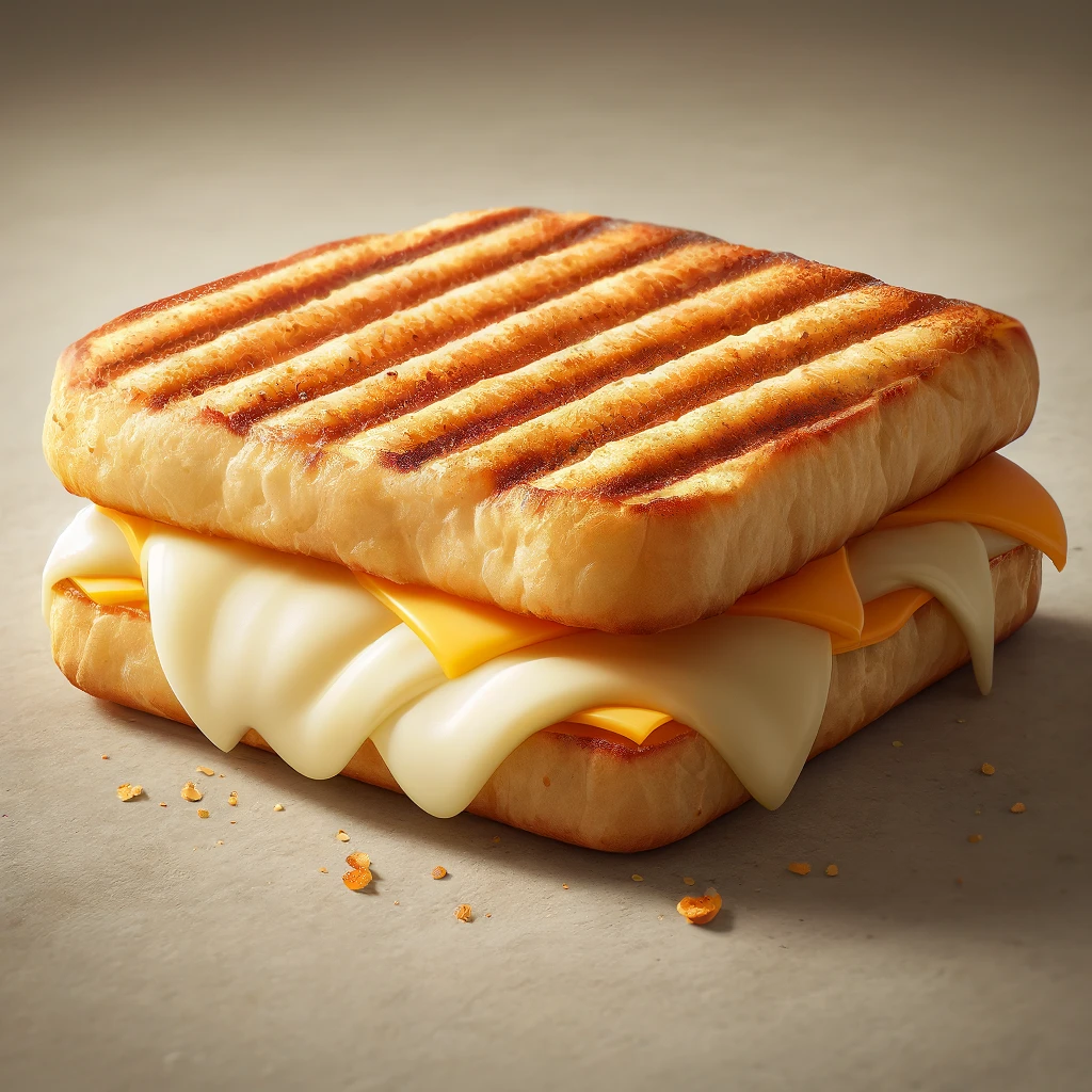 Finom és ropogós panini sajttal, grillezve