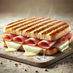 Finom és ropogós panini sonkával és mozzarellával