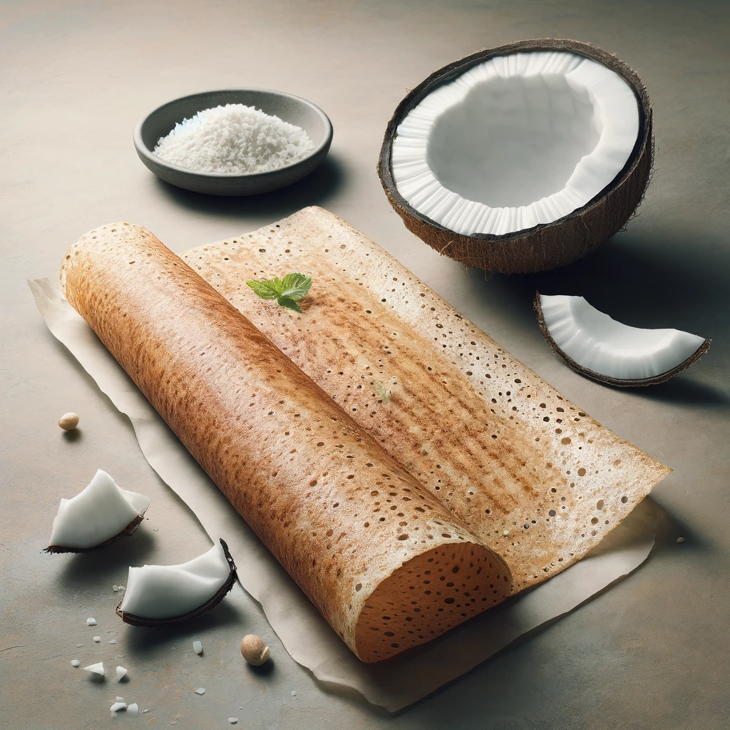 Ropogós paper dosa, ínycsiklandó tálalásban